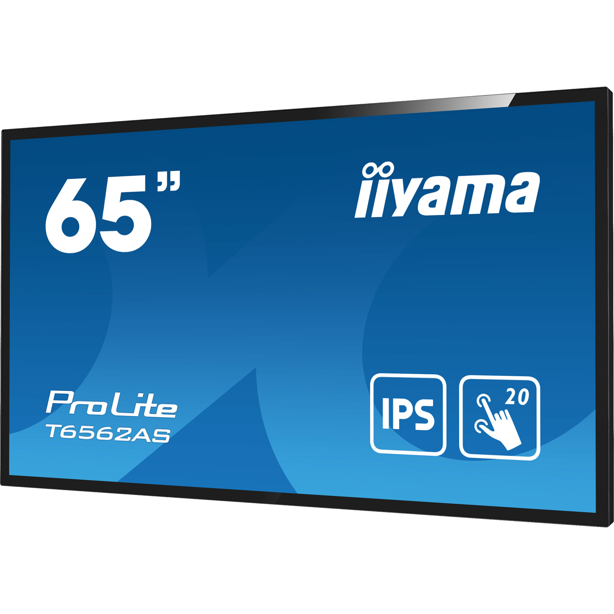 IIYAMA Monitor 65" All-In-One Interactive Display with Android OS, Bonded Projective Capacitive 20-Points Touch Screen, 3840x2160, 4K UHD IPS panel, AntiGlare Coated Glass, Speakers, HDMI(3x), 400cd/m-5