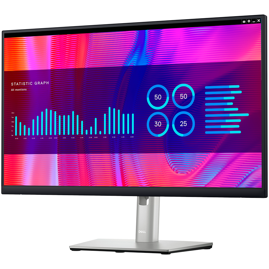 Monitor DELL Professional P2423DE 24in (2560x1440, QHD, IPS, 10001, 8ms/5ms, 178/178, 2x DP, HDMI, Type-C, 4x USB 3.2, RJ-45) - KORIŠTENI jamstvo 6 mjeseci-1