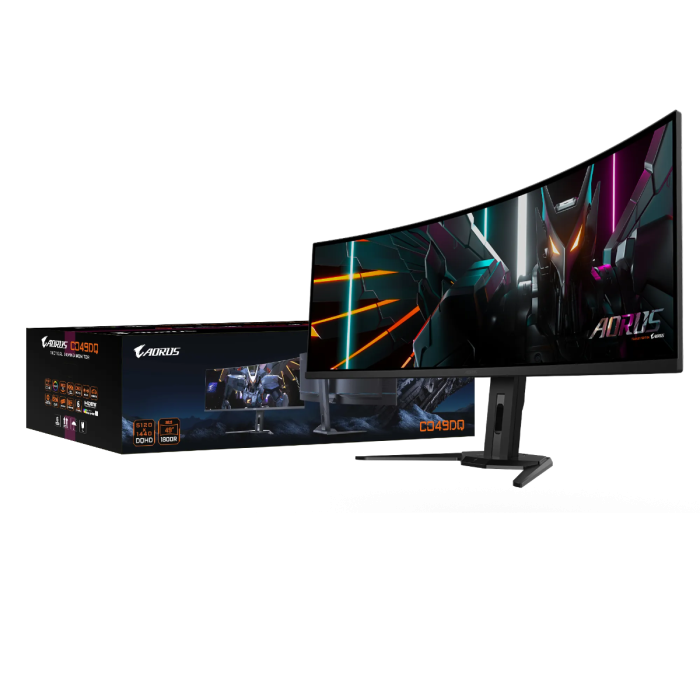 Monitor GIGABYTE AORUS 49" OLED 1800R Curved DQHD 5120x1440@140Hz-13