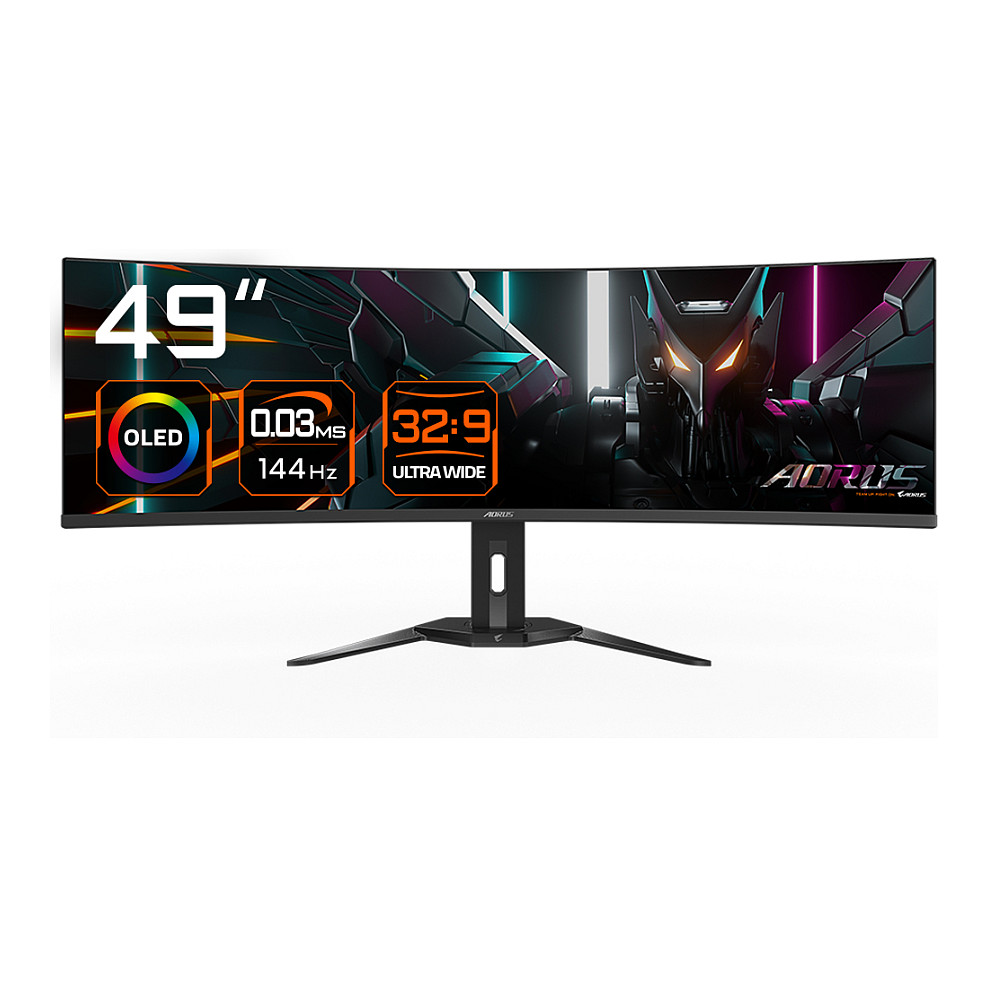 Monitor GIGABYTE AORUS 49" OLED 1800R Curved DQHD 5120x1440@140Hz-14