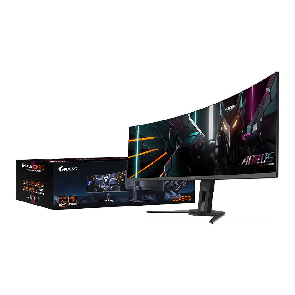 Monitor GIGABYTE AORUS 49" OLED 1800R Curved DQHD 5120x1440@140Hz-18