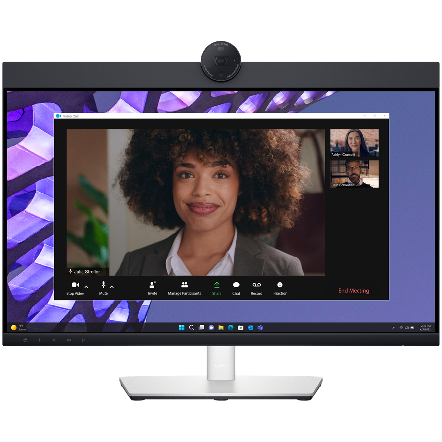 Monitor DELL P2424HEB Video Conferencing 24", 1920x1080 FHD, IPS Antiglare, 169, 10001, 250 cd/m2, 8ms/5ms, 178/178, 2xDP, HDMI, 2xUSB-C (DP/PD), USB-B, 3xUSB-A, RJ-45, Audio line out, 2x5W Speaker,-0