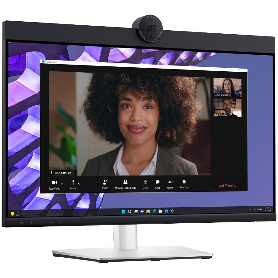 Monitor DELL P2424HEB Video Conferencing 24", 1920x1080 FHD, IPS Antiglare, 169, 10001, 250 cd/m2, 8ms/5ms, 178/178, 2xDP, HDMI, 2xUSB-C (DP/PD), USB-B, 3xUSB-A, RJ-45, Audio line out, 2x5W Speaker,-2
