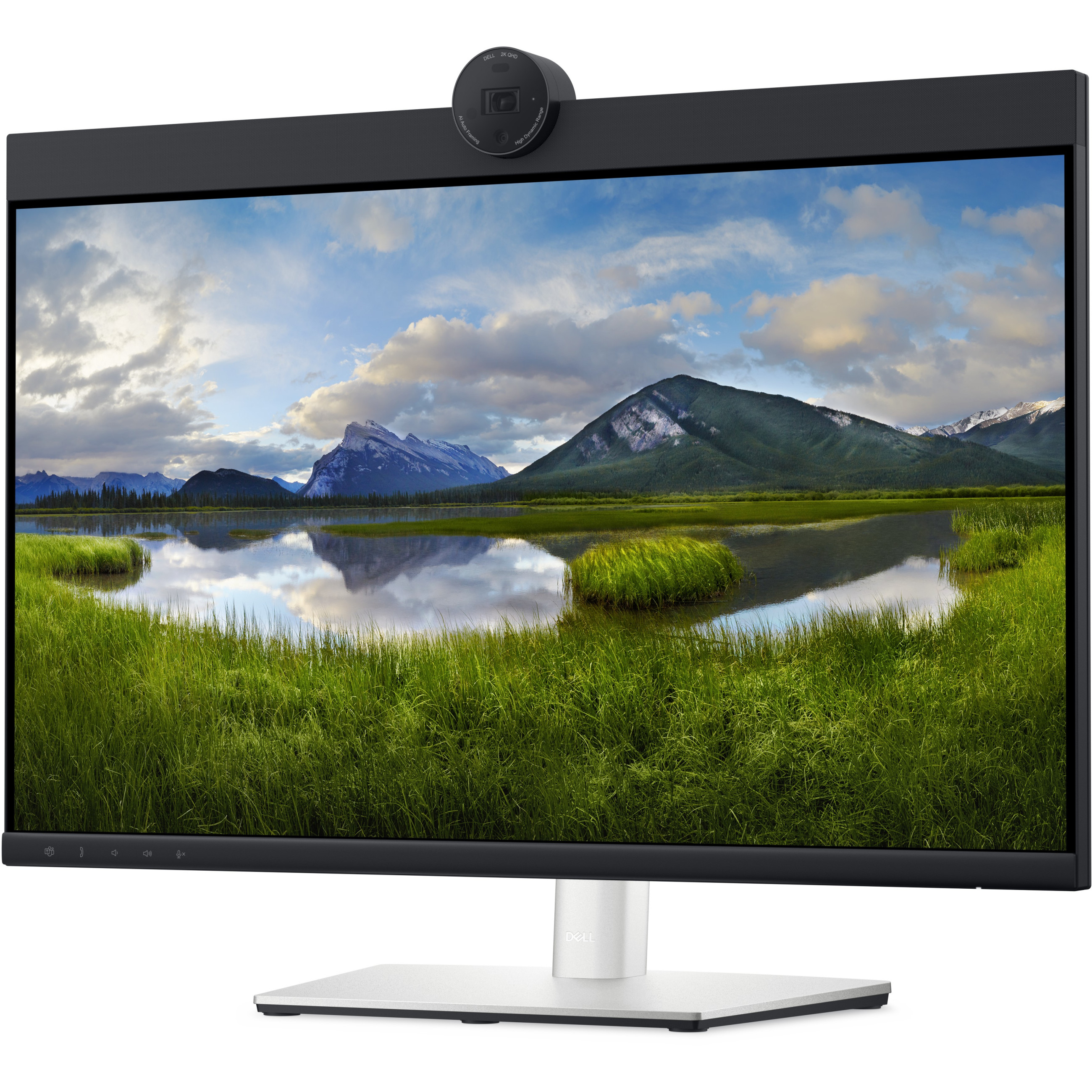 Monitor DELL P2424HEB Video Conferencing 24", 1920x1080 FHD, IPS Antiglare, 169, 10001, 250 cd/m2, 8ms/5ms, 178/178, 2xDP, HDMI, 2xUSB-C (DP/PD), USB-B, 3xUSB-A, RJ-45, Audio line out, 2x5W Speaker,-6