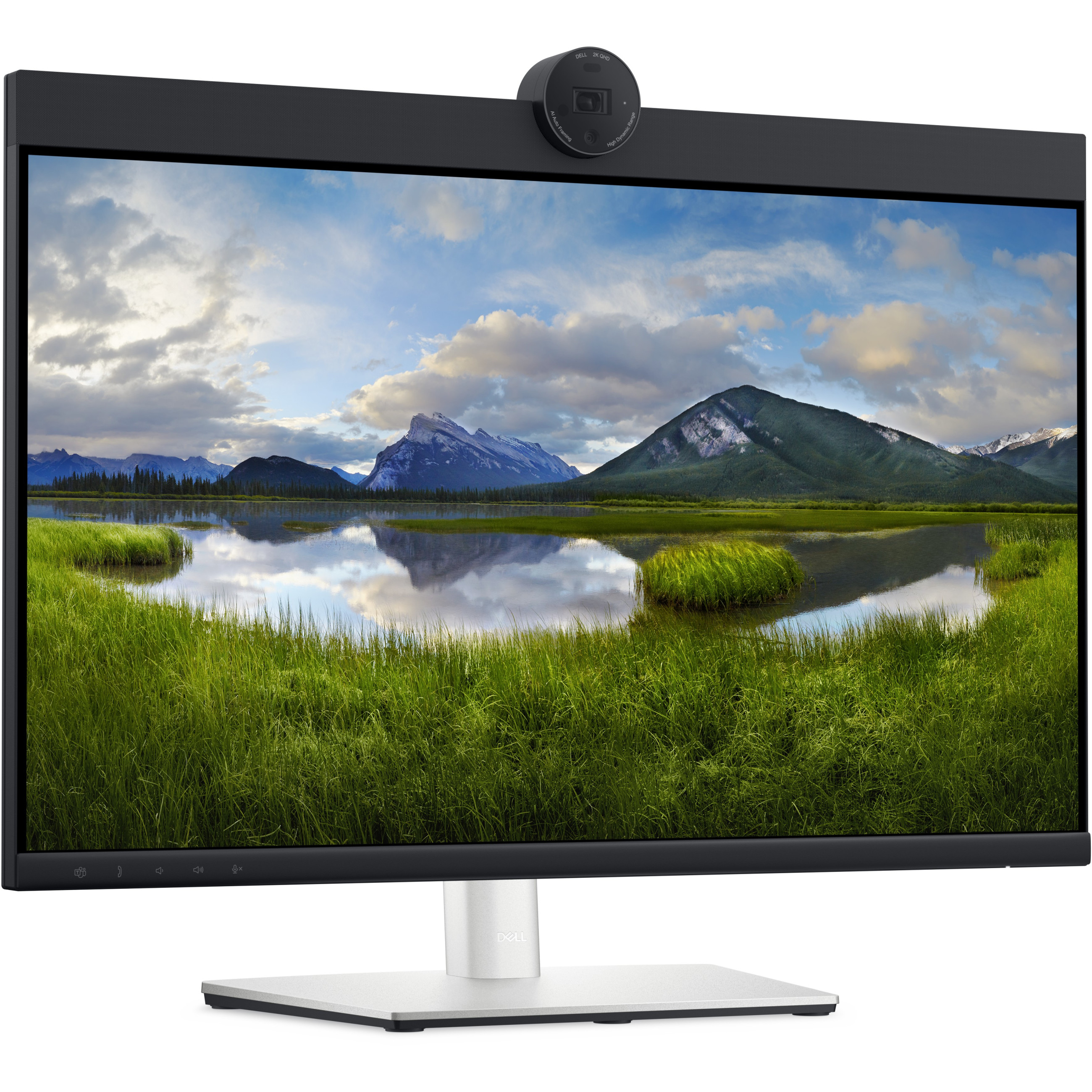 Monitor DELL P2424HEB Video Conferencing 24", 1920x1080 FHD, IPS Antiglare, 169, 10001, 250 cd/m2, 8ms/5ms, 178/178, 2xDP, HDMI, 2xUSB-C (DP/PD), USB-B, 3xUSB-A, RJ-45, Audio line out, 2x5W Speaker,-17