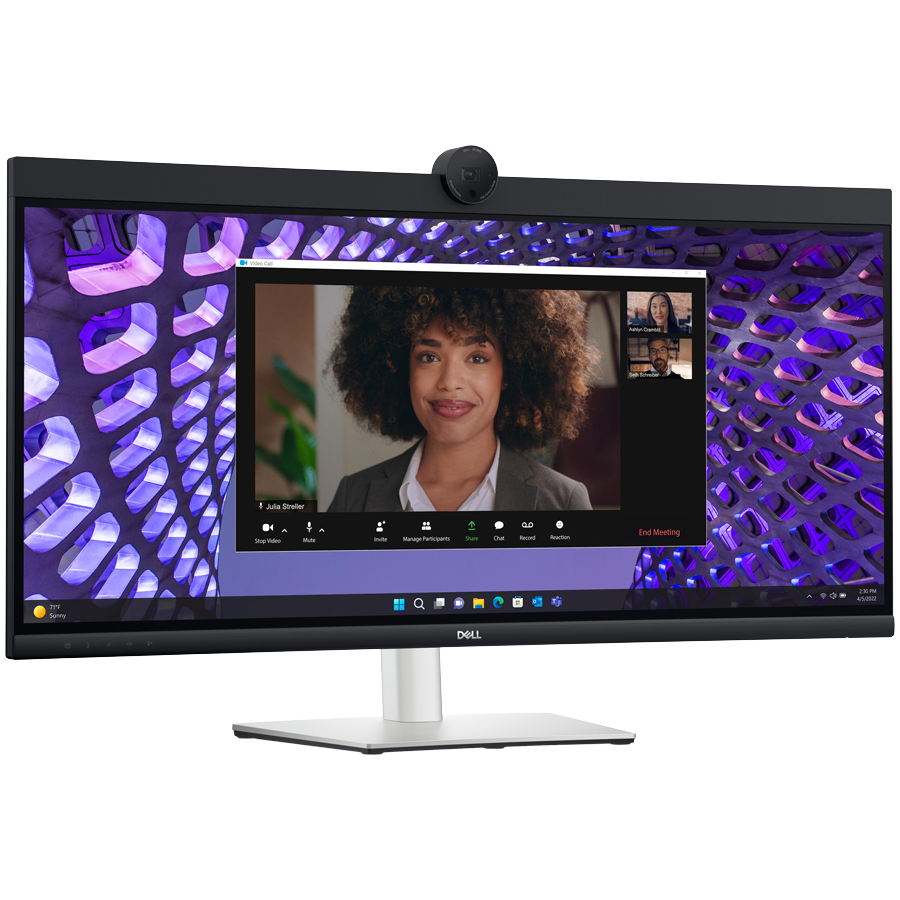 Monitor DELL P3424WEB Curved Video Conferencing 34" 3440x1440 WQHD, IPS, 219, 10001, 300 cd/m2, 5ms-2