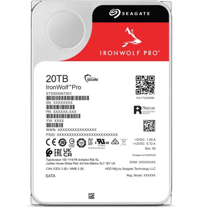 Tvrdi disk za NAS SEAGATE IronWolf PRO (20TB, 7200 okretaja u minuti, 256MB, SATA3)-15
