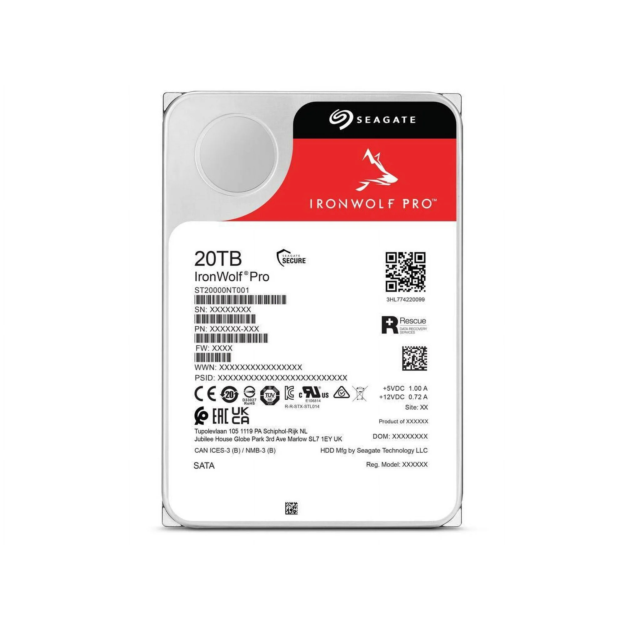 Tvrdi disk za NAS SEAGATE IronWolf PRO (20TB, 7200 okretaja u minuti, 256MB, SATA3)-3