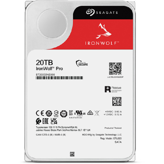 Tvrdi disk za NAS SEAGATE IronWolf PRO (20TB, 7200 okretaja u minuti, 256MB, SATA3)-21