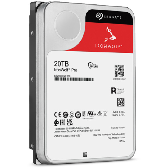 Tvrdi disk za NAS SEAGATE IronWolf PRO (20TB, 7200 okretaja u minuti, 256MB, SATA3)-24