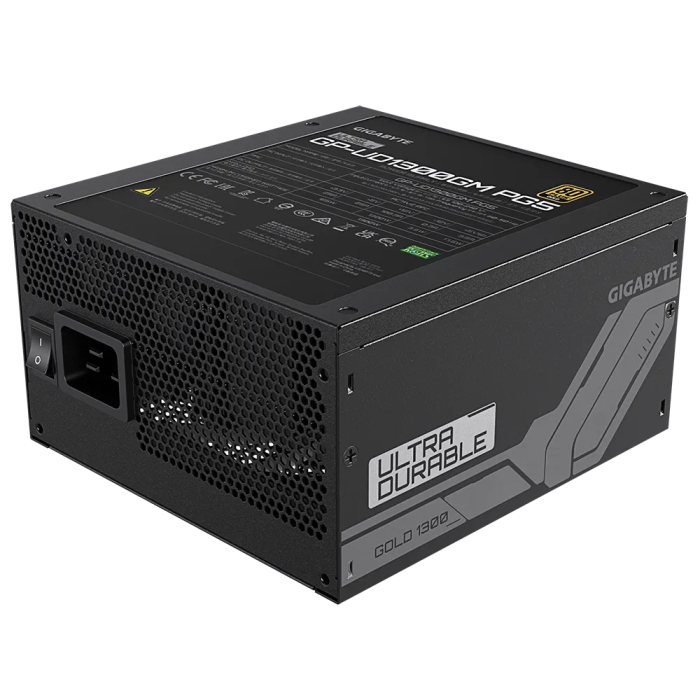 GIGABYTE UD1300GM Power Supply 1300W, PCIe Gen5 16Pin x 1 600W, Modular, 80 PLUS Gold, Japanese capacitors, 140mm fan, EU plug-4