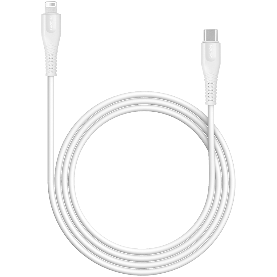 Kabel CANYON Type C za MFI Lightning za Apple, bijeli-1