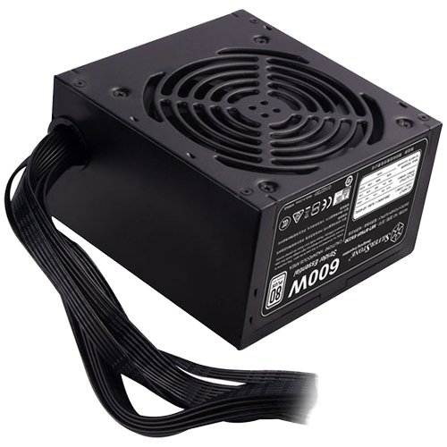 SilverStone Strider Essential Series, 600W 80 Plus 230V EU ATX PC Power Supply, Low Noise 120mm-0