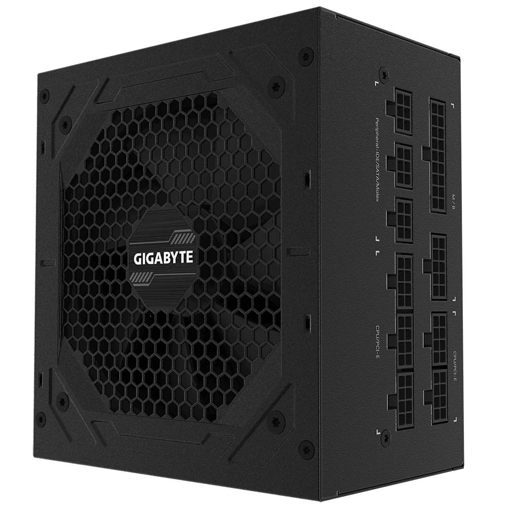 GIGABYTE P750GM Power Supply 750W, Modular, 80 PLUS Gold, Japanese capacitors, 120mm smart control fan, EU plug-6