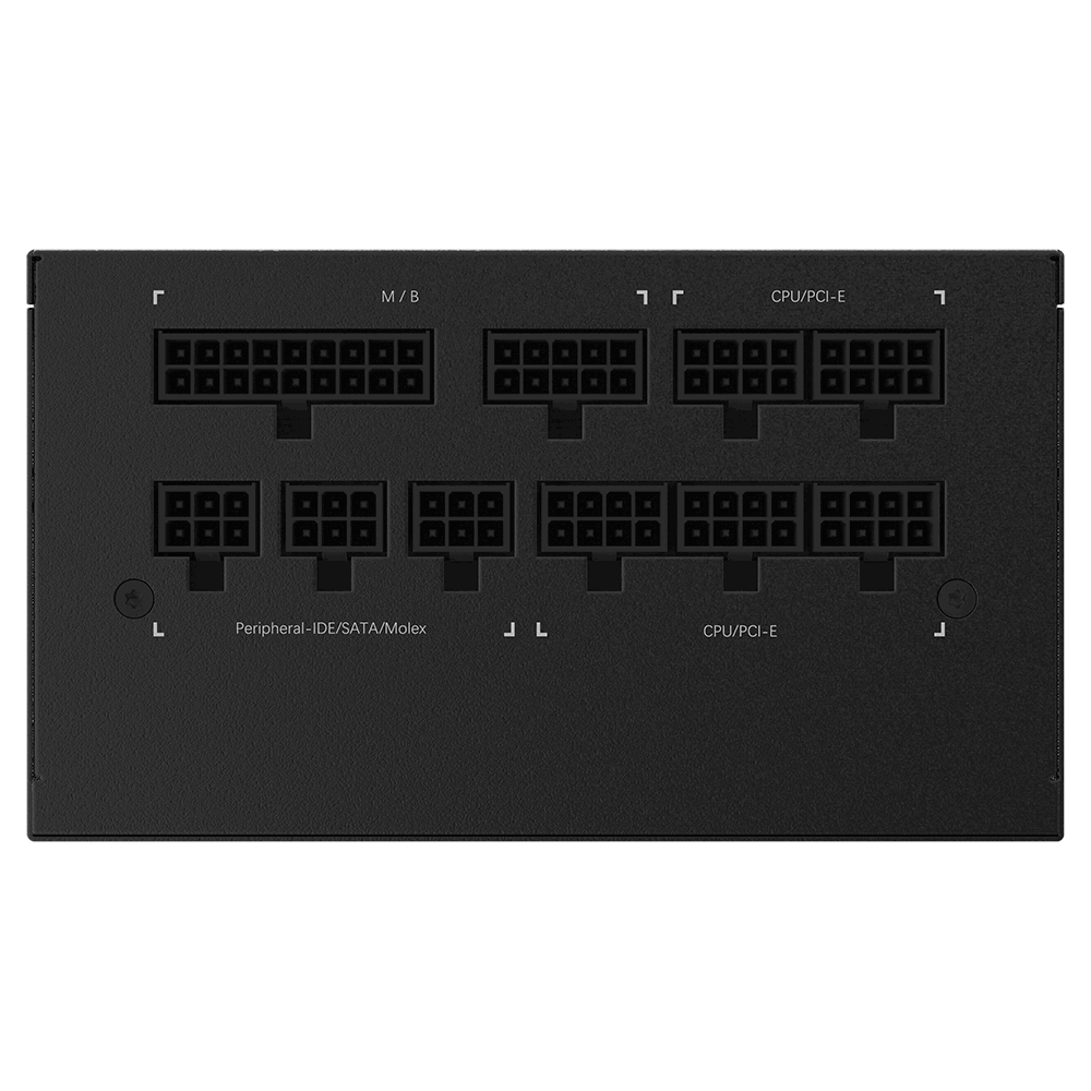 GIGABYTE P750GM Power Supply 750W, Modular, 80 PLUS Gold, Japanese capacitors, 120mm smart control fan, EU plug-8