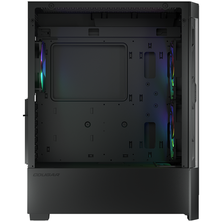 COUGAR | Case Airface RGB Black | PC Case | Mid Tower / Mesh Front Panel / 2 x 140mm ARGB Fans / 1x 120mm ARGB Fan / TG Left Panel / Black-6
