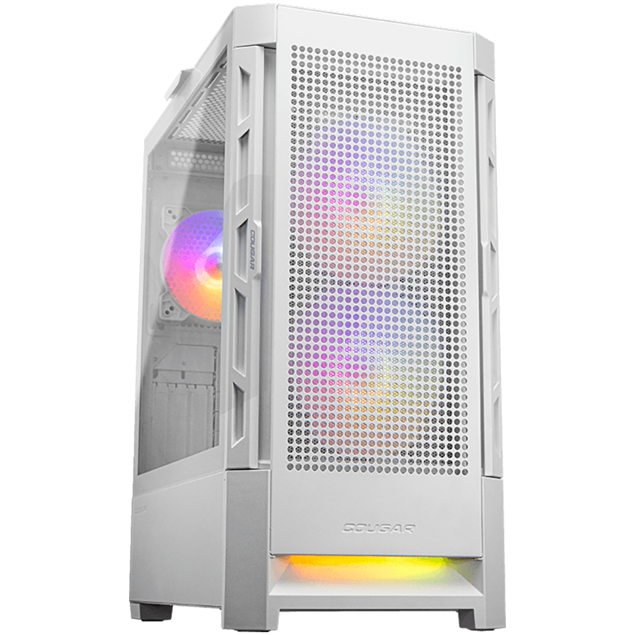 Kućište COUGAR Duoface RGB White (midi tower, staklo, 3 ventilatora, 5 maksimalno, 2x2.5-inch, 2x3.5-inch, 10 proširivih slotova, ATX)-0