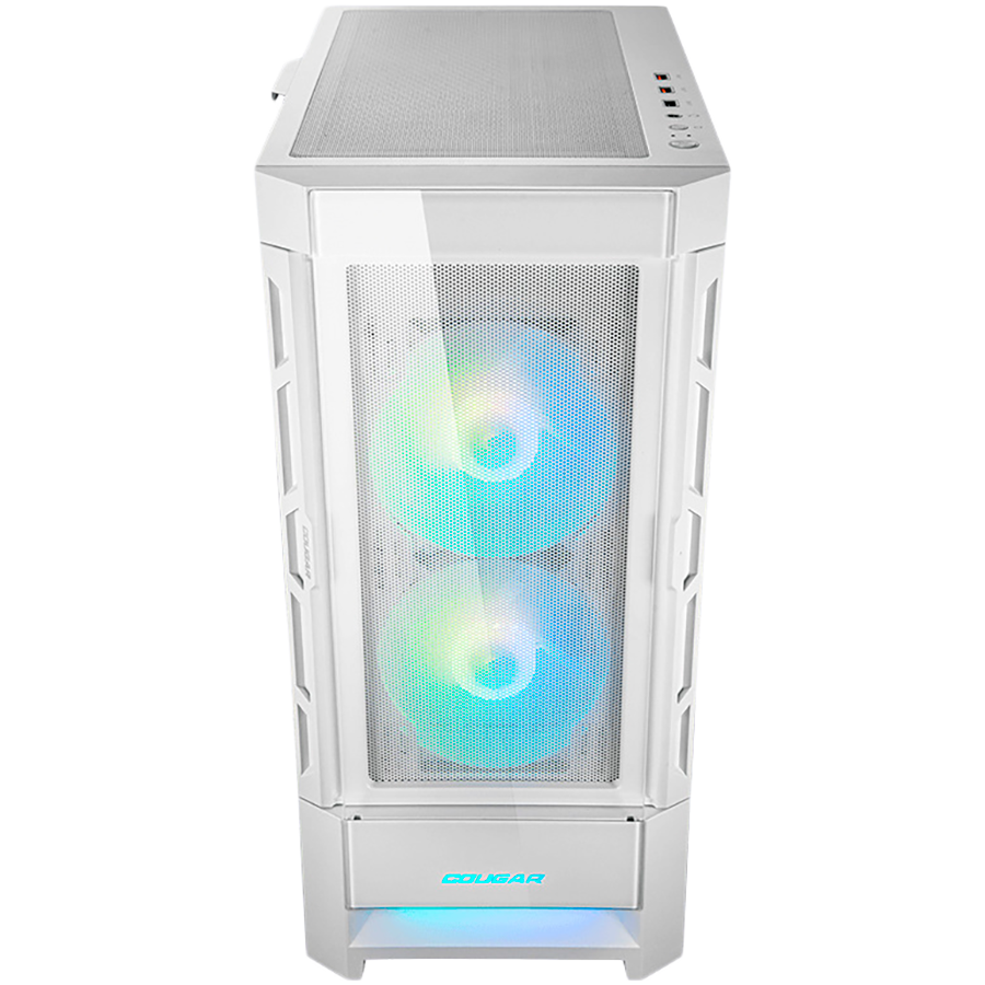 Kućište COUGAR Duoface RGB White (midi tower, staklo, 3 ventilatora, 5 maksimalno, 2x2.5-inch, 2x3.5-inch, 10 proširivih slotova, ATX)-1