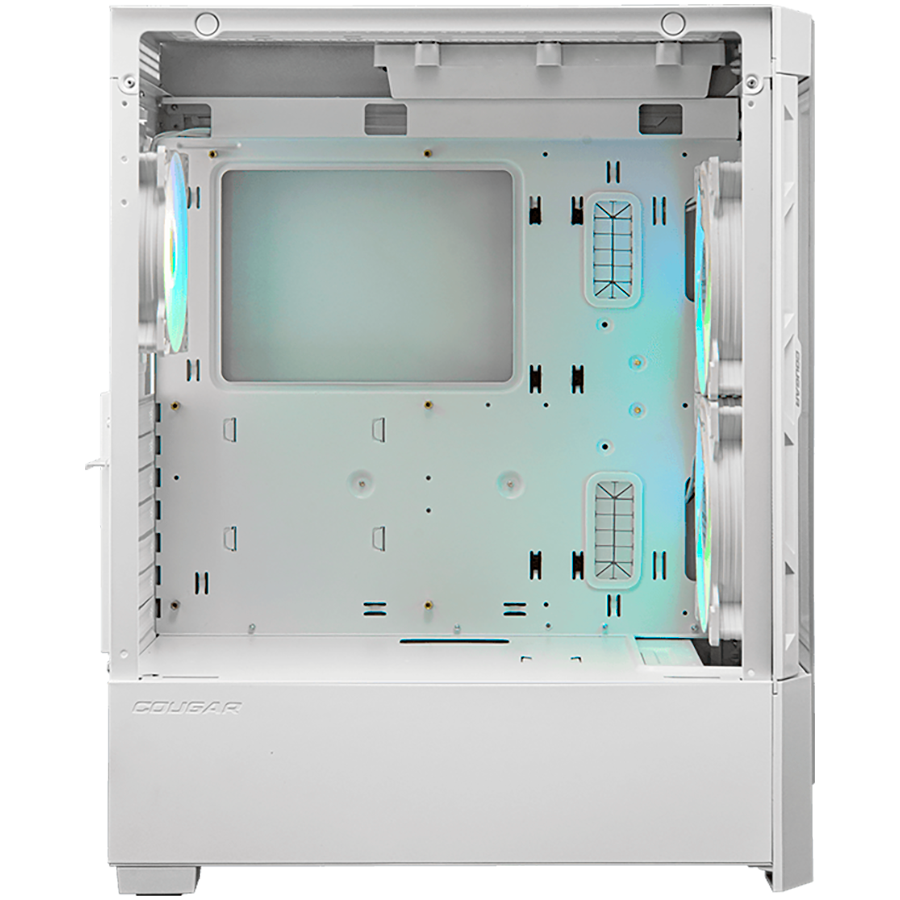 Kućište COUGAR Duoface RGB White (midi tower, staklo, 3 ventilatora, 5 maksimalno, 2x2.5-inch, 2x3.5-inch, 10 proširivih slotova, ATX)-2