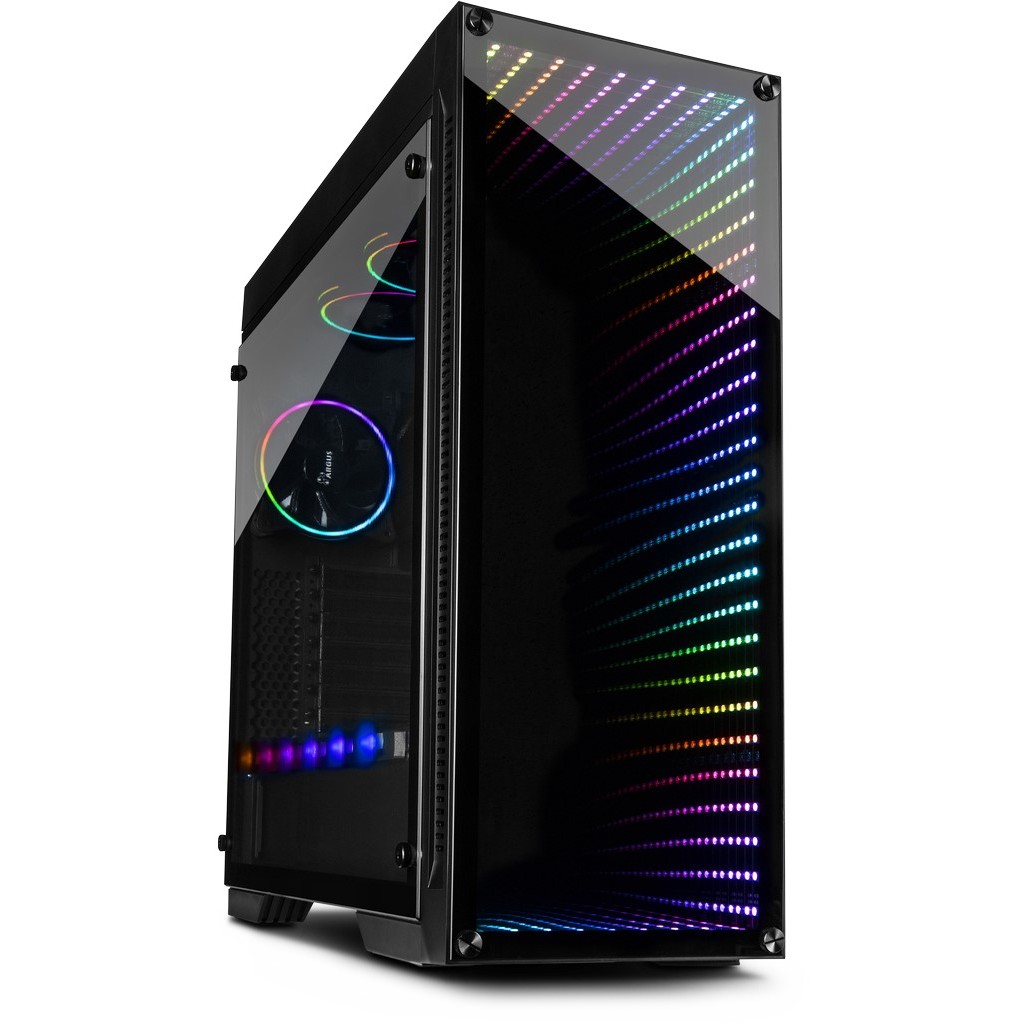 Kućište INTER-TECH X-908 INFINI2 Gaming Tower eATX, 2xUSB3.0, 2xUSB3.0 Type-C, Tempered Glass, 3x120mm RGB ventilatori-1