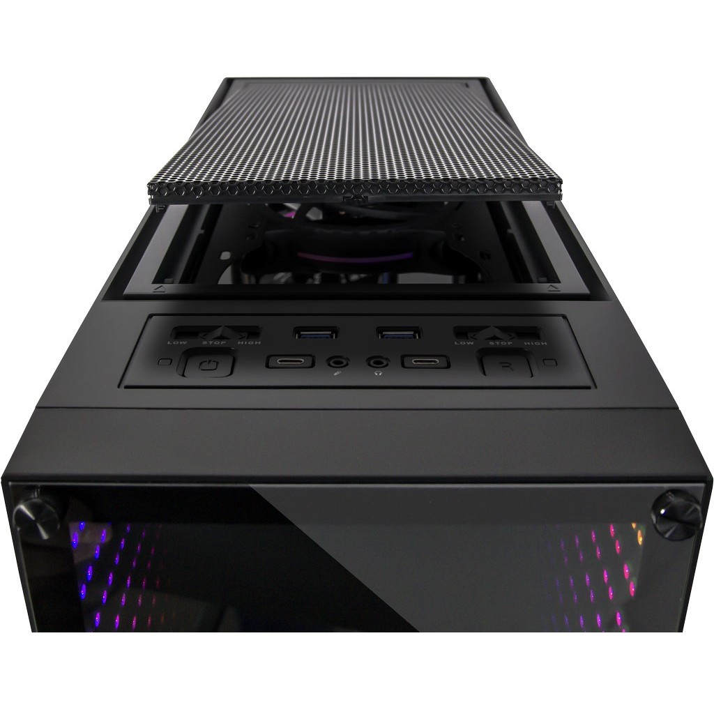 Kućište INTER-TECH X-908 INFINI2 Gaming Tower eATX, 2xUSB3.0, 2xUSB3.0 Type-C, Tempered Glass, 3x120mm RGB ventilatori-19