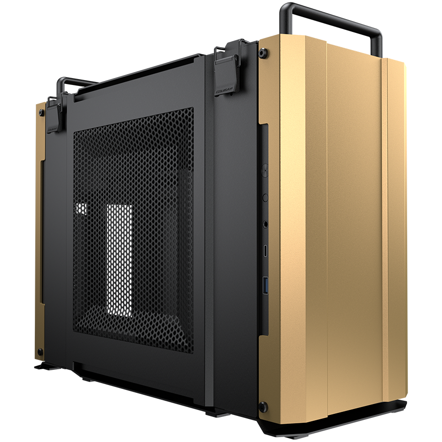 Kućište COUGAR DUST 2 - Desert Sand (mini tower, aluminij, 2 x 120mm ventilatora, USB 3.1 type C, USB 3.0)-0