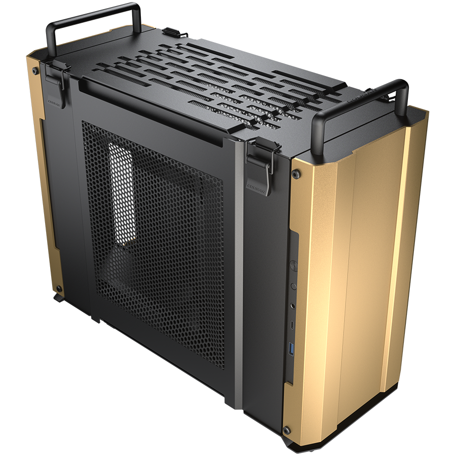 Kućište COUGAR DUST 2 - Desert Sand (mini tower, aluminij, 2 x 120mm ventilatora, USB 3.1 type C, USB 3.0)-1