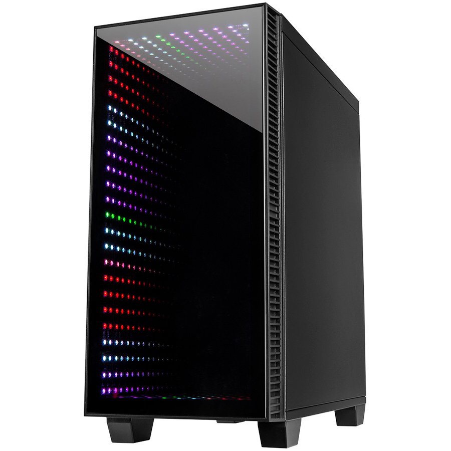 Kućište INTER-TECH X-608 INFINITY MICRO microATX RGB, Staklo, bez PSU-0