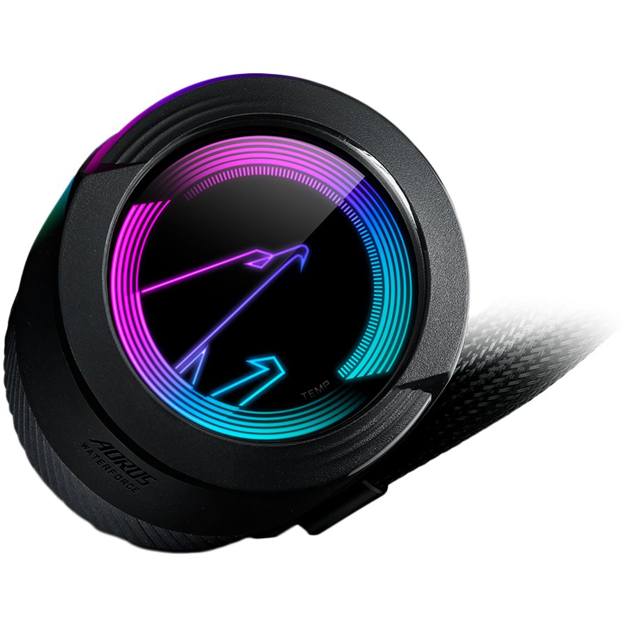 CPU Cooler GIGABYTE AORUS WATERFORCE COOLER 360 (air flow 56.47 CFM, bearing sleeve bearing, cooling system features aluminium radiator RGB LED, external color black, heatsink depth 27 mm, heatsink height 119 mm, heatsink width 394 mm, life expectation 73500 hr, rated speed max 2150 RPM, rated speed min 950 RPM, typical operating noise level 31 dB, warranty term 36 month(s))-2