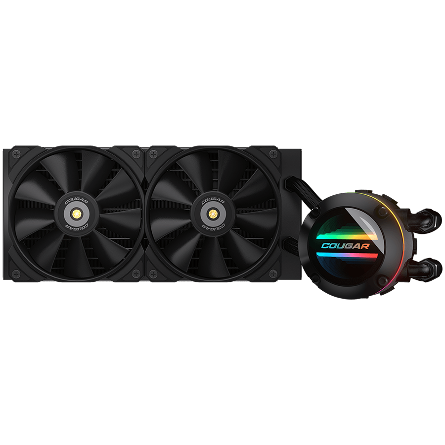 Hladnjak COUGAR POSEIDON GT 240 (air flow 82.48 CFM, liquid cooling radiator, 2 x 120 mm fans, rated speed max 2000 RPM, rated voltage 12 V)-0