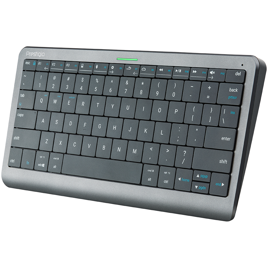 Tipkovnica PRESTIGIO Click&Touch bežična multimedijska s touchpadom, povezuje do 5 uređaja-2