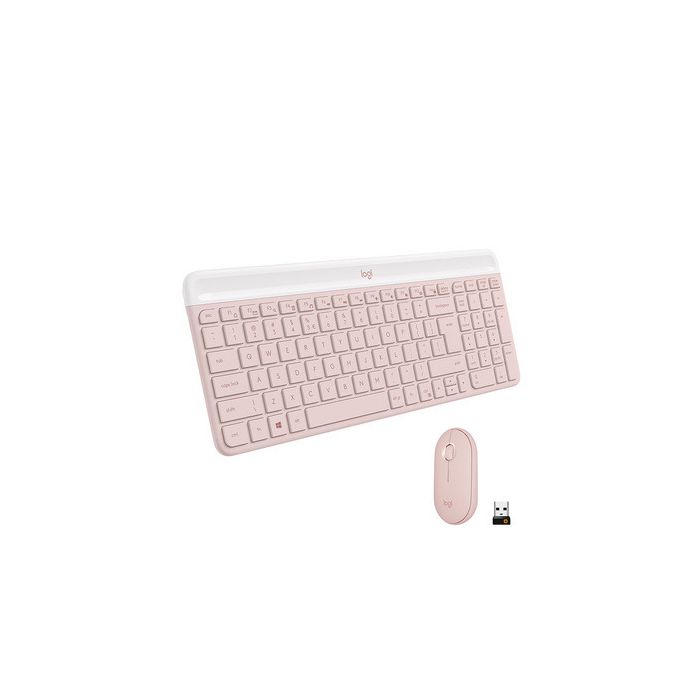 LOGITECH MK470 Slim Combo - ROSE - US INTL - 2.4GHZ - INTNL-973-4