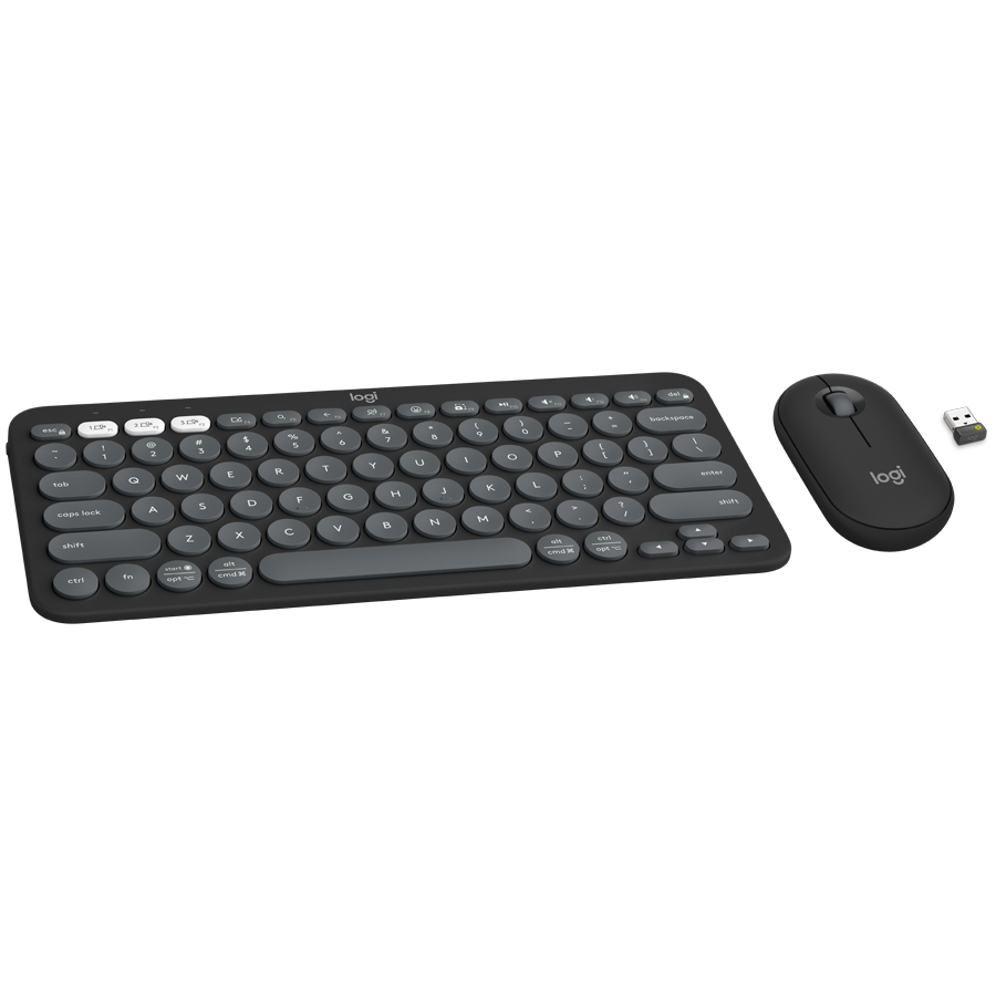 Bežični set LOGITECH Pebble 2 (Bluetooth, Tonal Graphite, US INTL)