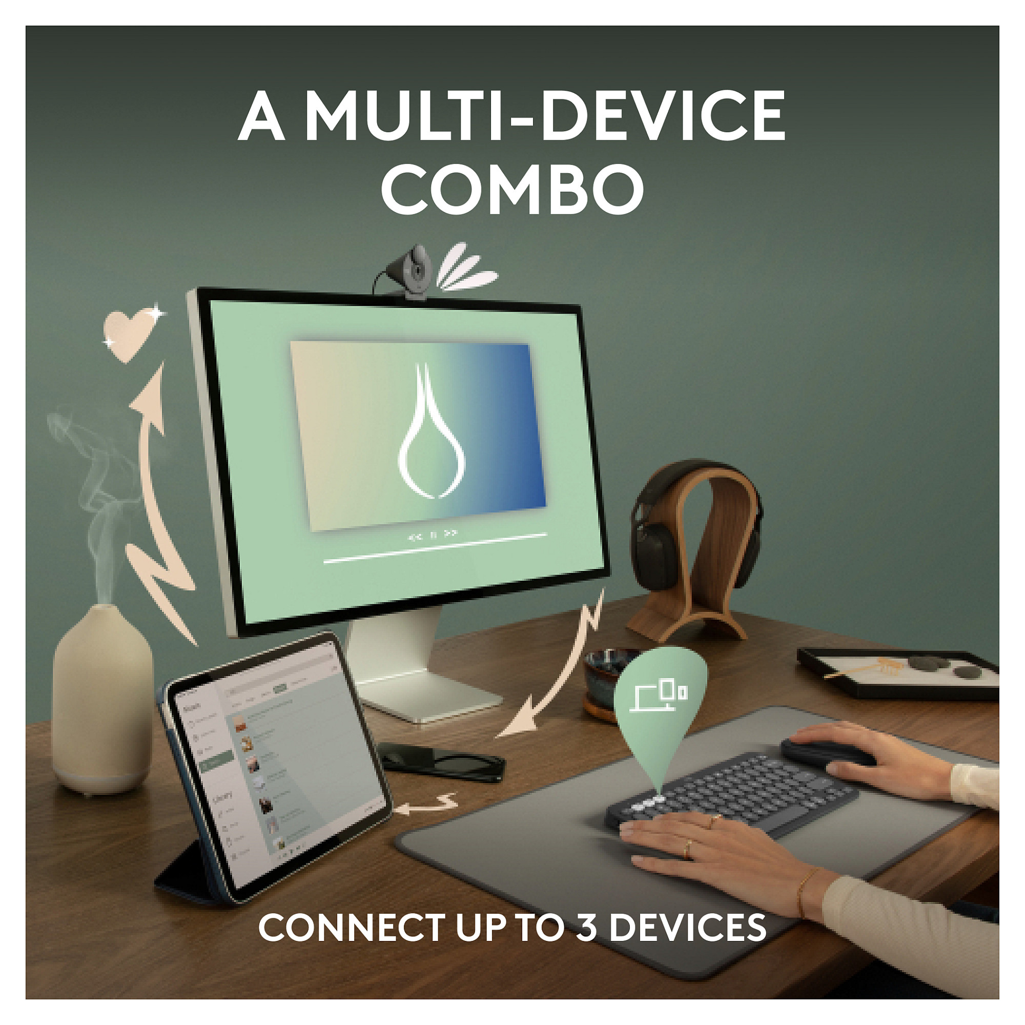 Bežični set LOGITECH Pebble 2 (Bluetooth, Tonal Graphite, US INTL)-10