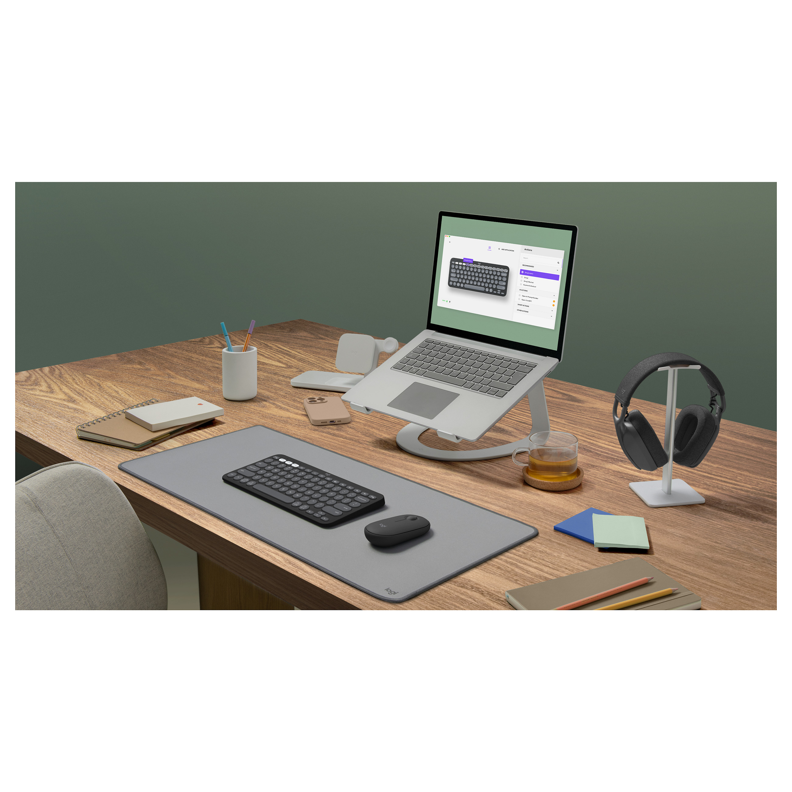 Bežični set LOGITECH Pebble 2 (Bluetooth, Tonal Graphite, US INTL)-22