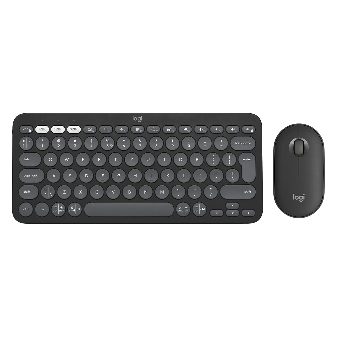Bežični set LOGITECH Pebble 2 (Bluetooth, Tonal Graphite, US INTL)-5