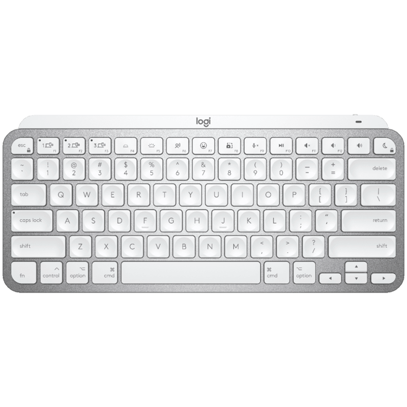 LOGITECH MX Keys Mini For Mac Minimalist Wireless Illuminated Keyboard - PALE GREY - US INTL - BT - EMEA-0