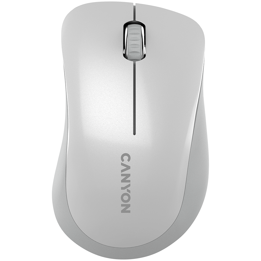 Miš CANYON MW-11 (bežični, 2.4 GHz, 1200 dpi, 3 gumba, boja pearl white/grey)-0