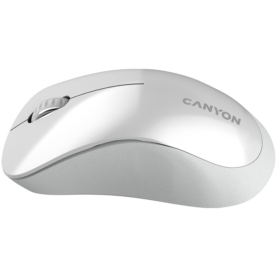 Miš CANYON MW-11 (bežični, 2.4 GHz, 1200 dpi, 3 gumba, boja pearl white/grey)-1