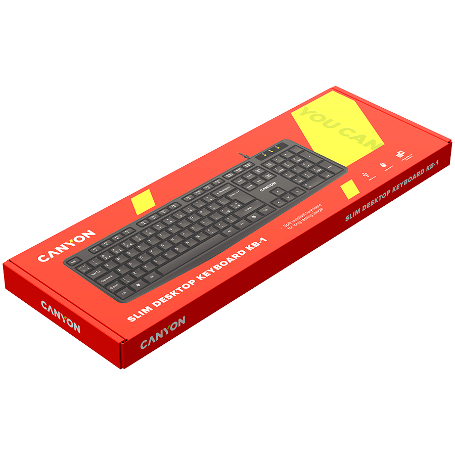 Tipkovnica CANYON USB (membranska crna)-2