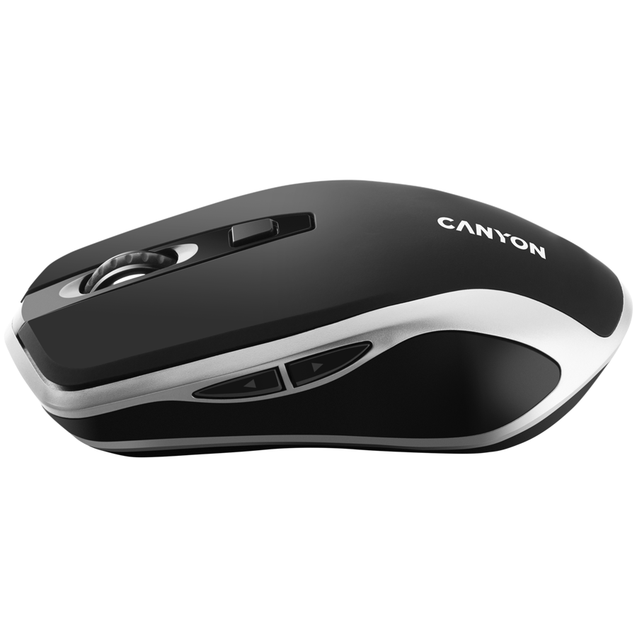 Miš CANYON MW-19 (bežični, 2.4 GHz, 6 tipki, 1600 dpi, crna/srebrna)-2