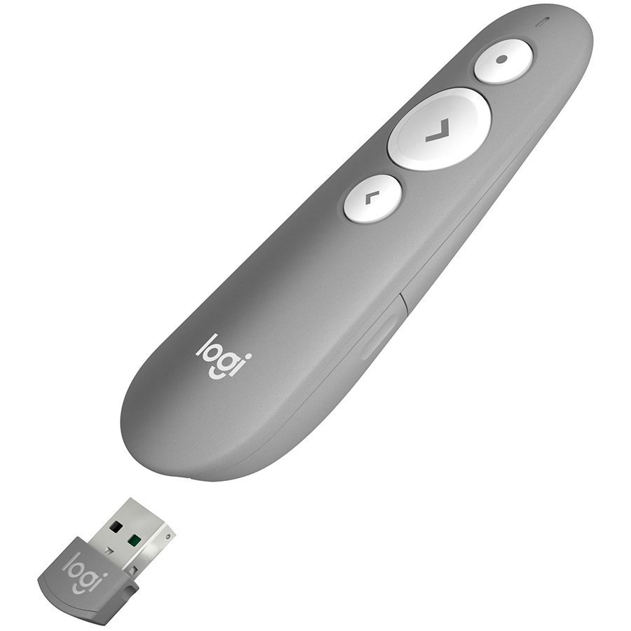 LOGITECH R500s Laser Presentation Remote - MID GREY - 2.4GHZ/BT- EMEA-0