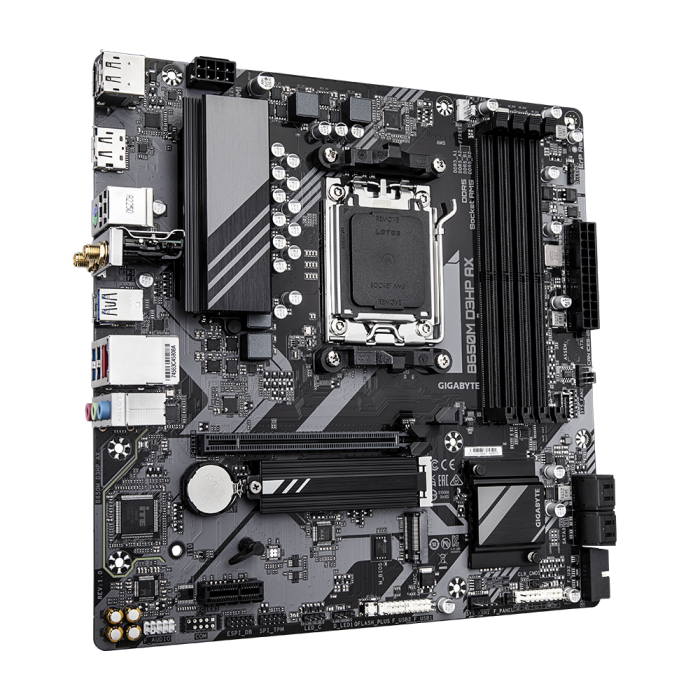 Matična ploča GIGABYTE B650M D3HP (Socket AM5, 4xDDR5, 1xHDMI, 2xDP, 2.5GbE LAN, Wi-Fi 6E 802.11ax, mATX)-15