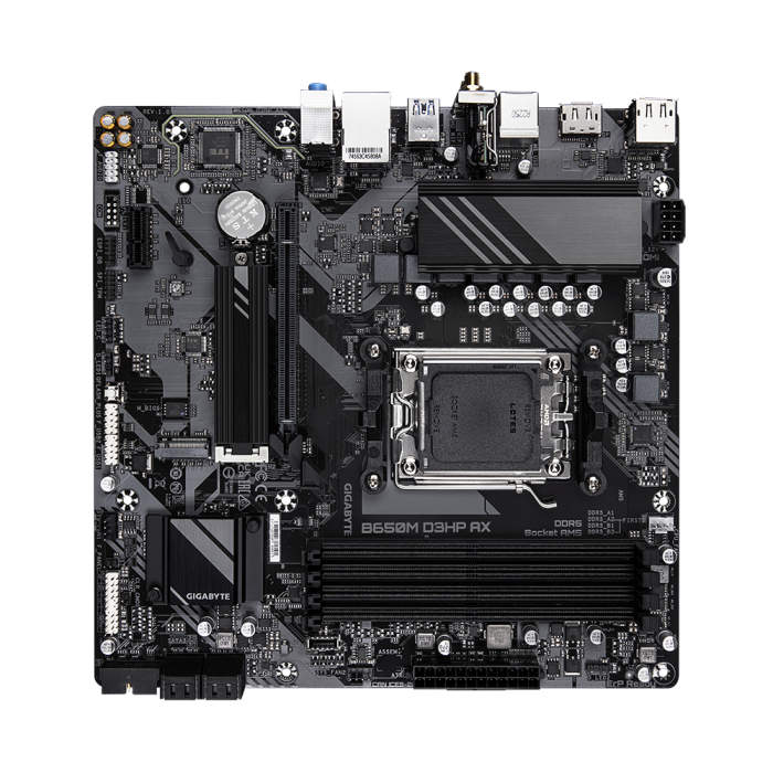 Matična ploča GIGABYTE B650M D3HP (Socket AM5, 4xDDR5, 1xHDMI, 2xDP, 2.5GbE LAN, Wi-Fi 6E 802.11ax, mATX)-14