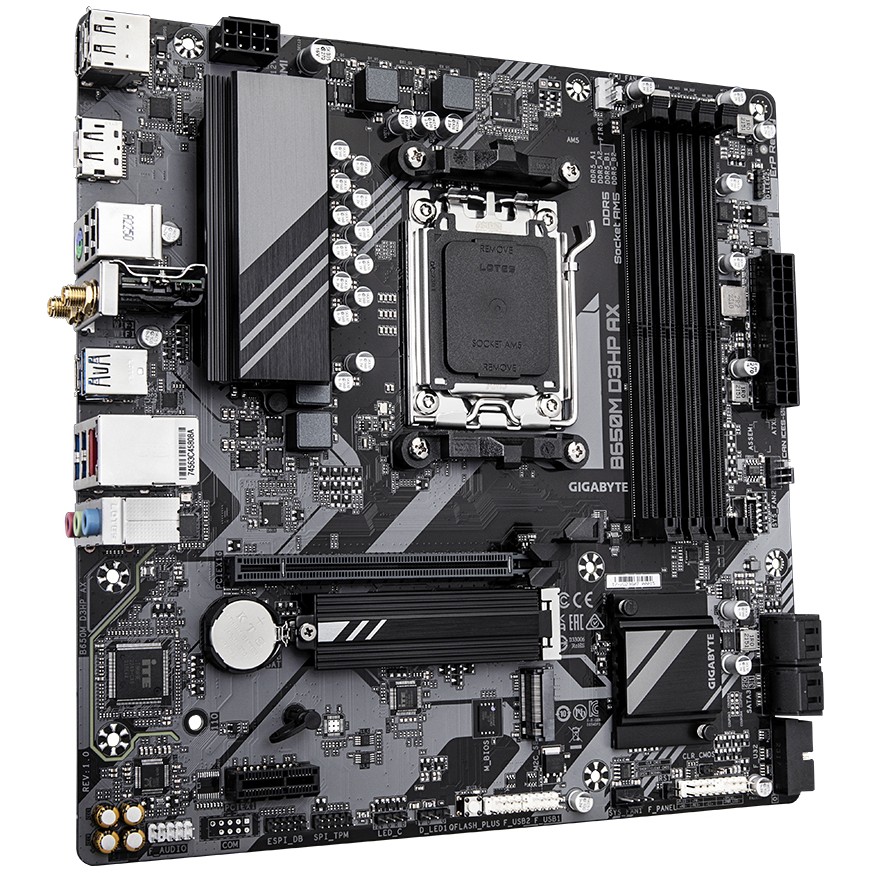 Matična ploča GIGABYTE B650M D3HP (Socket AM5, 4xDDR5, 1xHDMI, 2xDP, 2.5GbE LAN, Wi-Fi 6E 802.11ax, mATX)-10