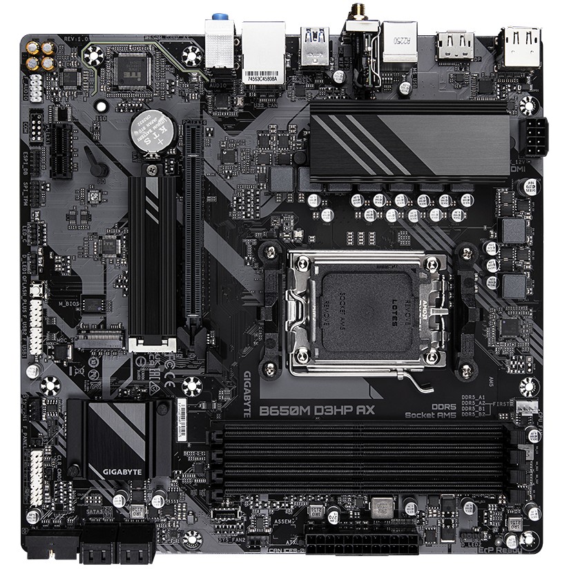 Matična ploča GIGABYTE B650M D3HP (Socket AM5, 4xDDR5, 1xHDMI, 2xDP, 2.5GbE LAN, Wi-Fi 6E 802.11ax, mATX)-11