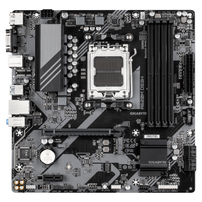 GIGABYTE Mainboard Desktop A620M DS3H (Socket AM5, AMD A620, DDR5 SDRAM, HDMI/DP, Gigabit Ethernet)-14