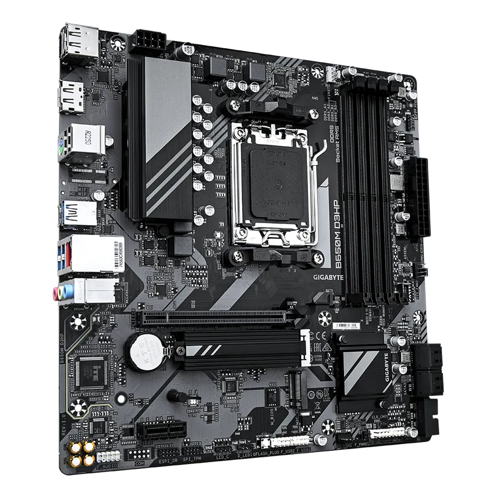 GIGABYTE B650M D3HP, DDR5, SATA3, USB3.2Gen1, DP, 2.5GbE, AM5 mATX-6