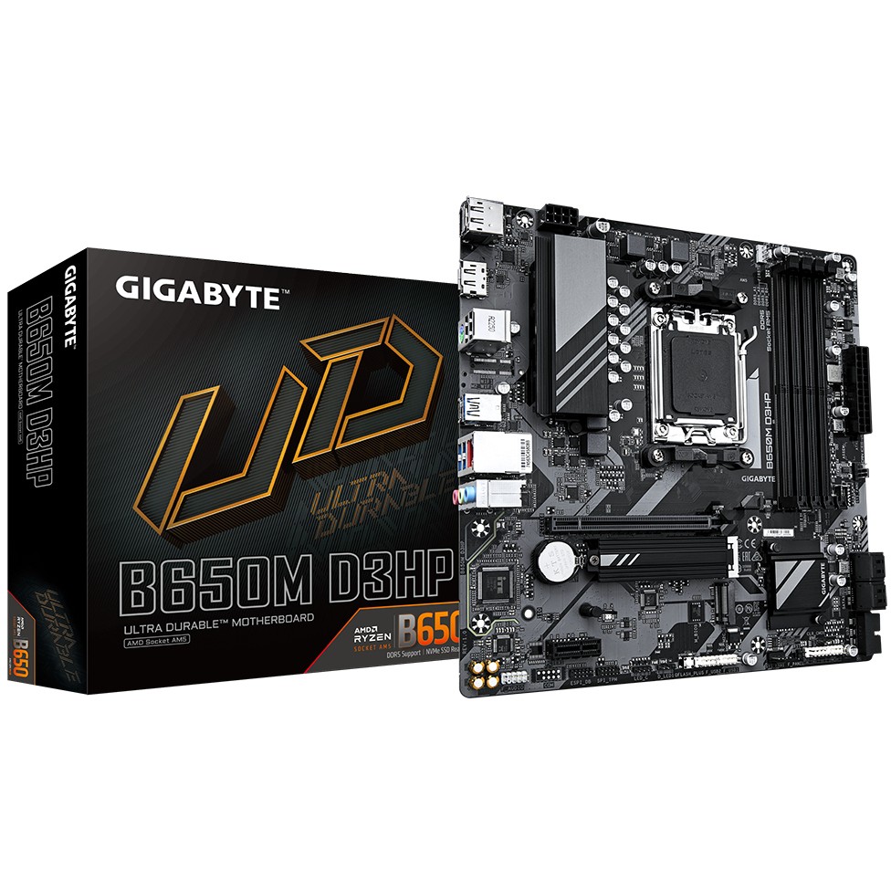 GIGABYTE B650M D3HP, DDR5, SATA3, USB3.2Gen1, DP, 2.5GbE, AM5 mATX-8
