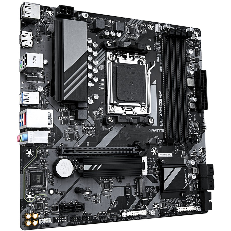 GIGABYTE B650M D3HP, DDR5, SATA3, USB3.2Gen1, DP, 2.5GbE, AM5 mATX-10
